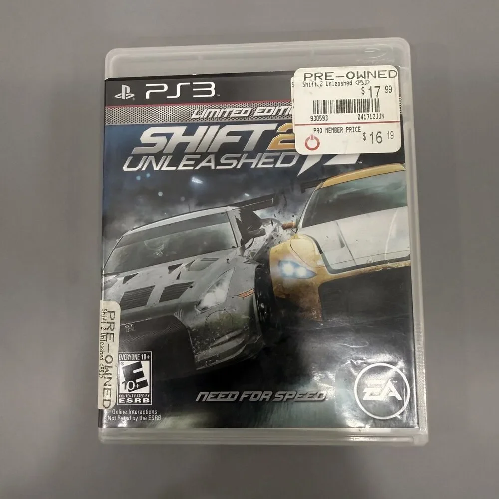 Shift 2: Unleashed Limited Edition (Sony PlayStation 3 PS3, 2011) With Manual